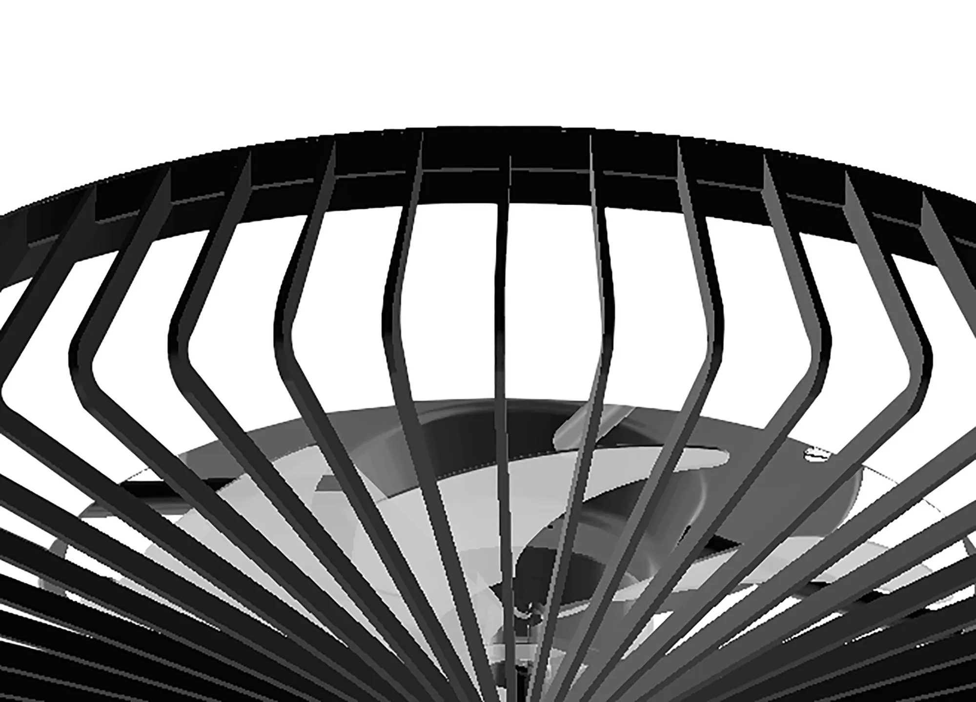 Himalaya 70W LED Dimmable Ceiling Light & Fan, Remote / APP / Voice Controlled Black M7121  Mantra Ventilacion Himalaya